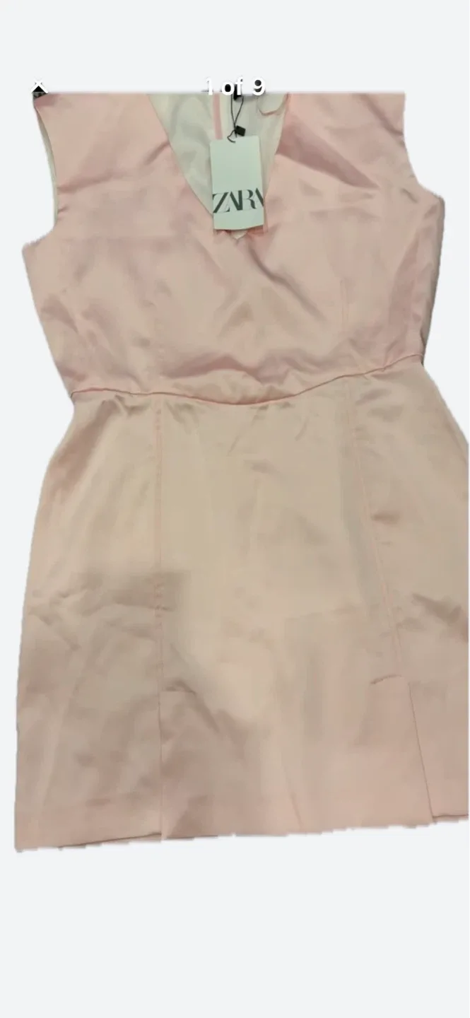 Brand New Zara Pink Dress Size L image indicator(10)