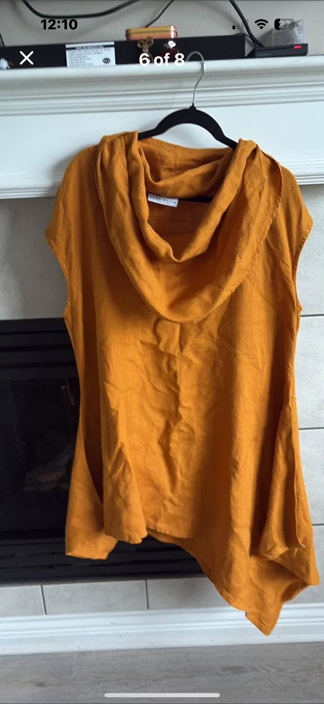 RYKÄ by Renée Paquette Mustard Sleeveless Top image indicator(3)