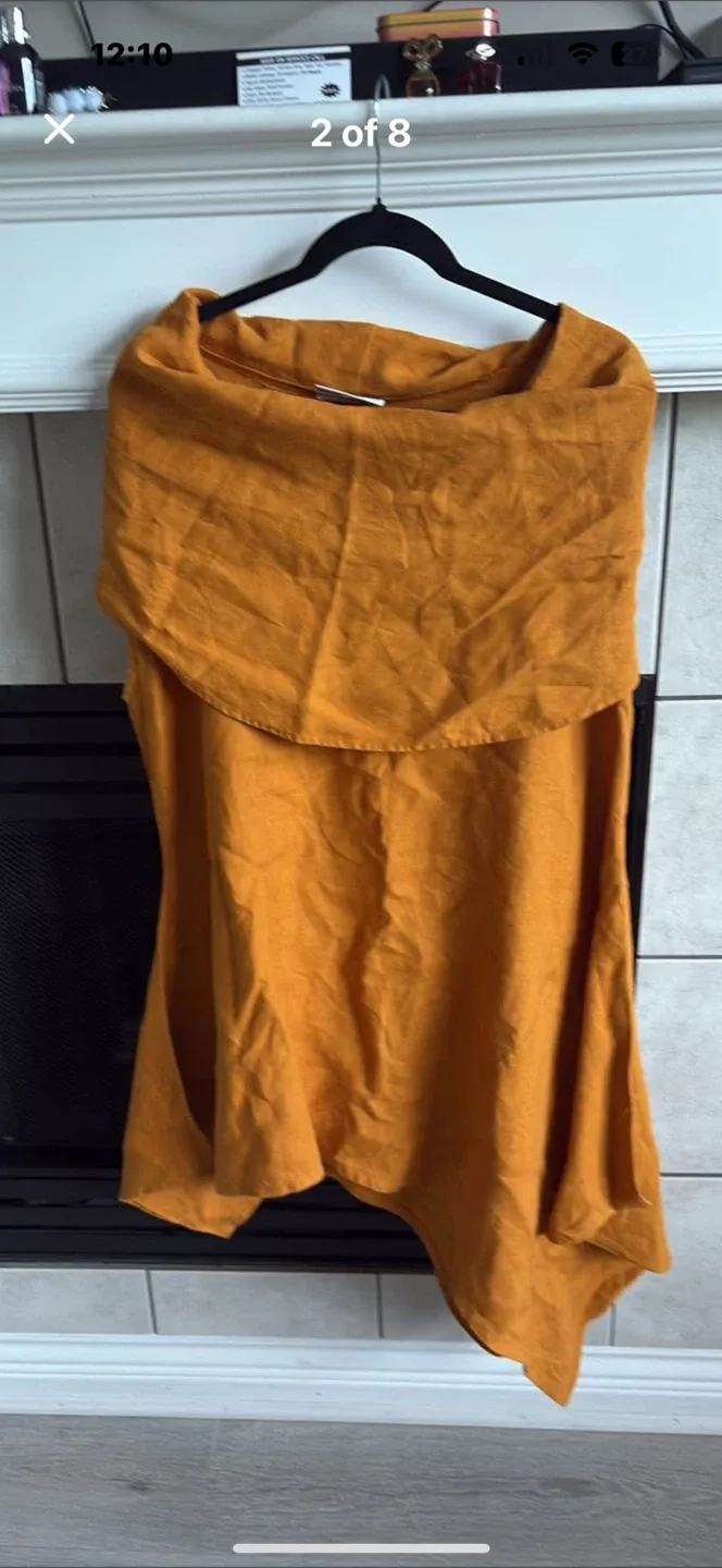 RYKÄ by Renée Paquette Mustard Sleeveless Top image indicator(6)