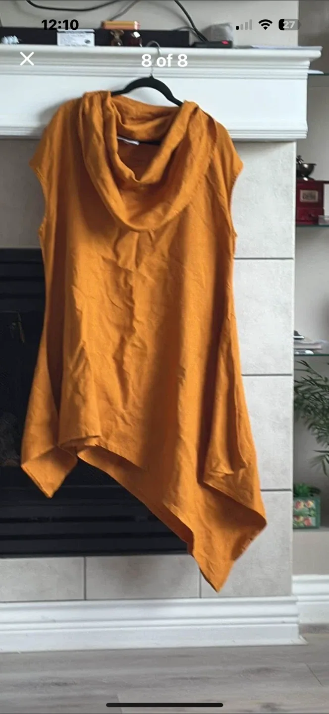 RYKÄ by Renée Paquette Mustard Sleeveless Top image indicator(2)