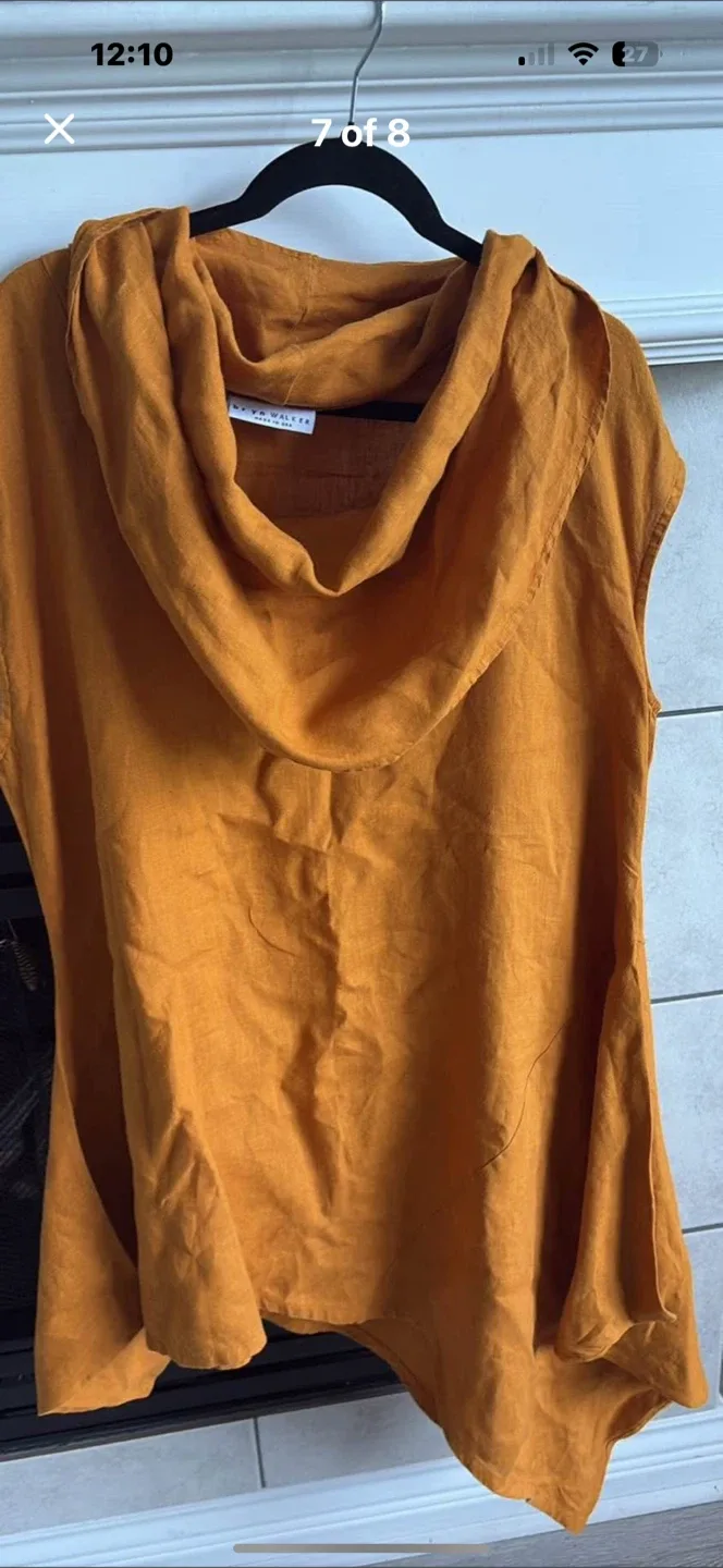 RYKÄ by Renée Paquette Mustard Sleeveless Top thumbnail