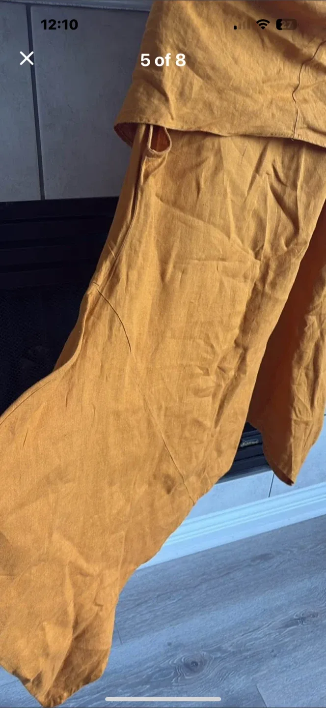 RYKÄ by Renée Paquette Mustard Sleeveless Top image indicator(8)