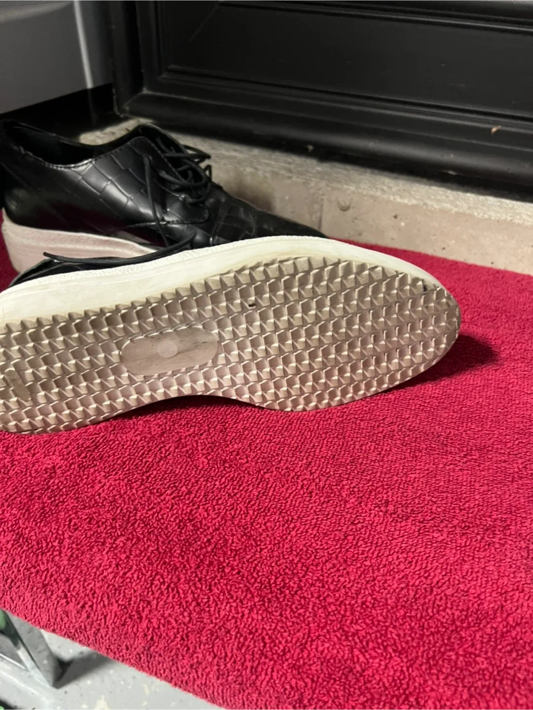 Black Leather-Look Dress Shoes image indicator(3)