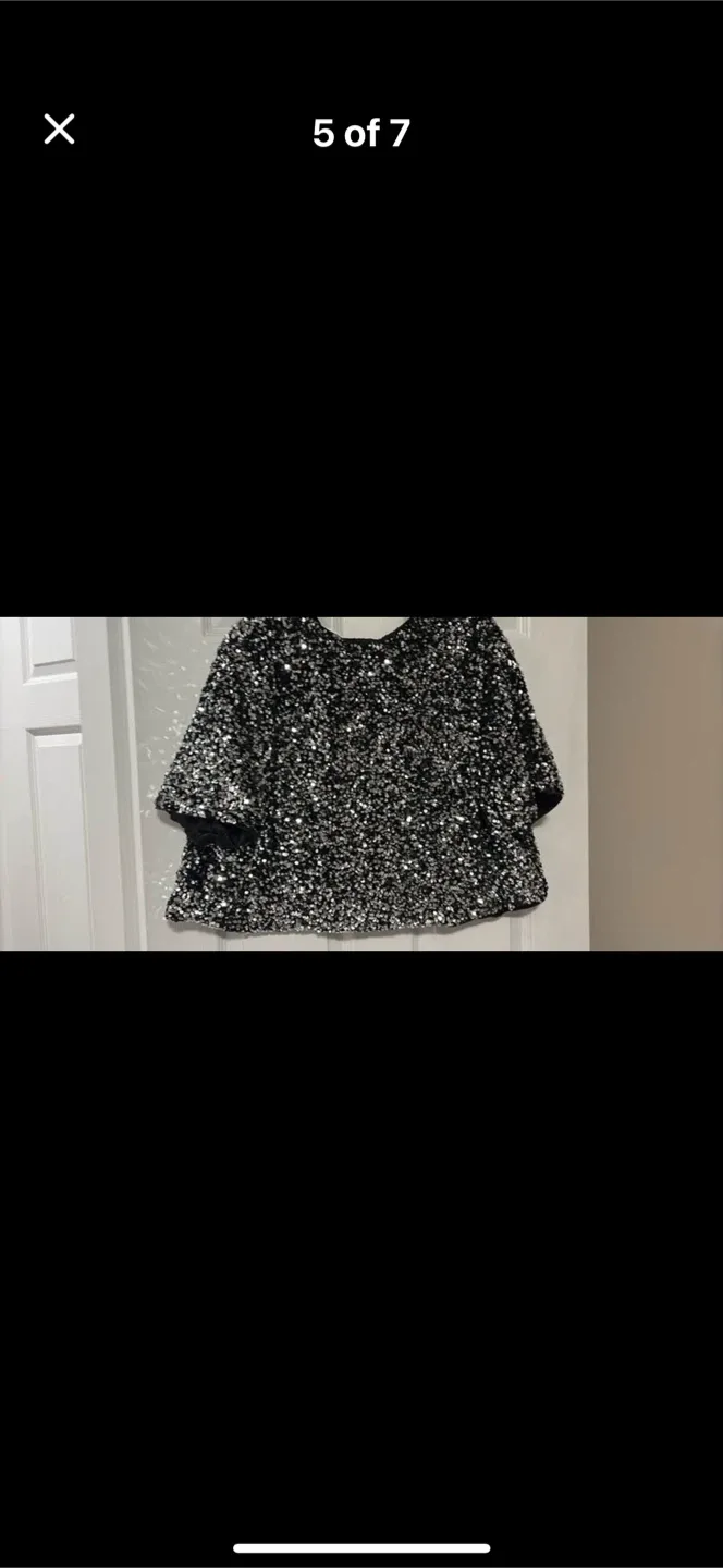 H&M Sequin Bolero Jacket - Size XXL image indicator(8)