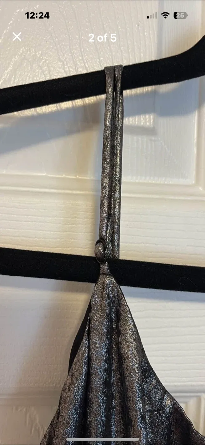 Tibi Metallic Pleated Dress image indicator(5)