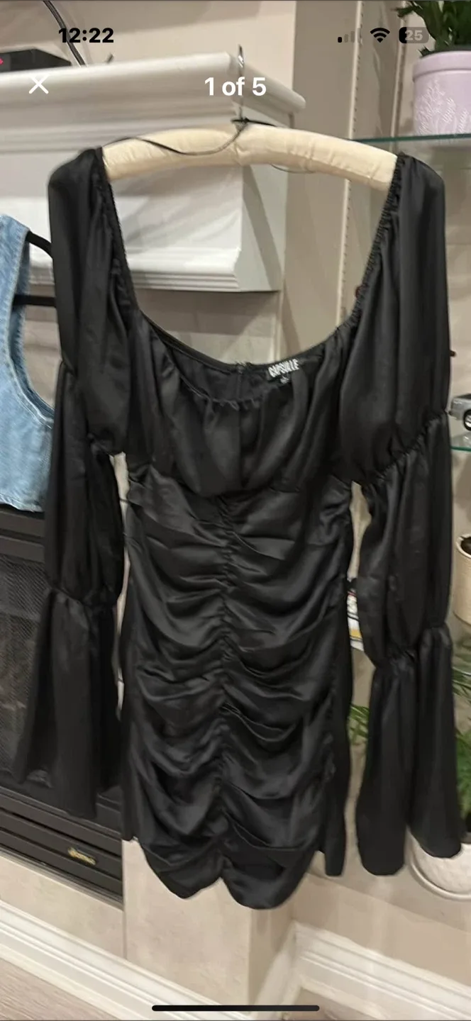 Oh Polly Black Dress, Size 6 image indicator(2)