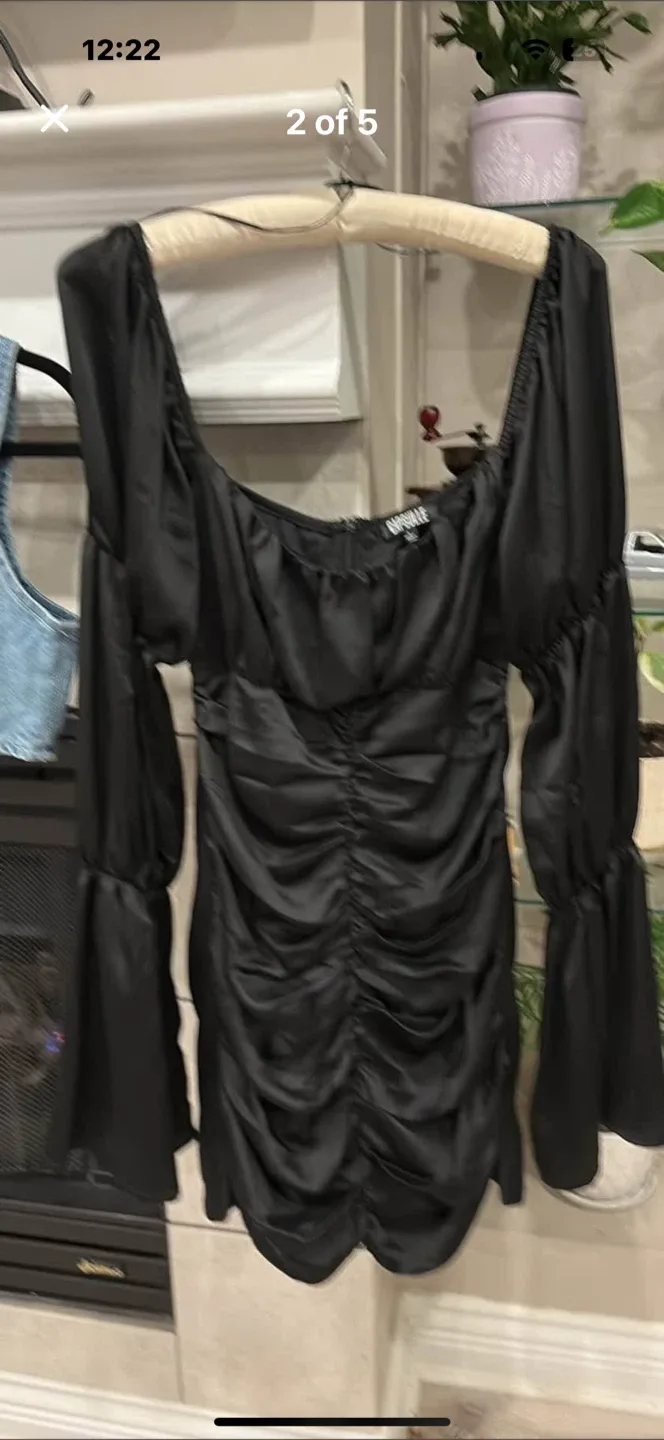 Oh Polly Black Dress, Size 6 image indicator(3)