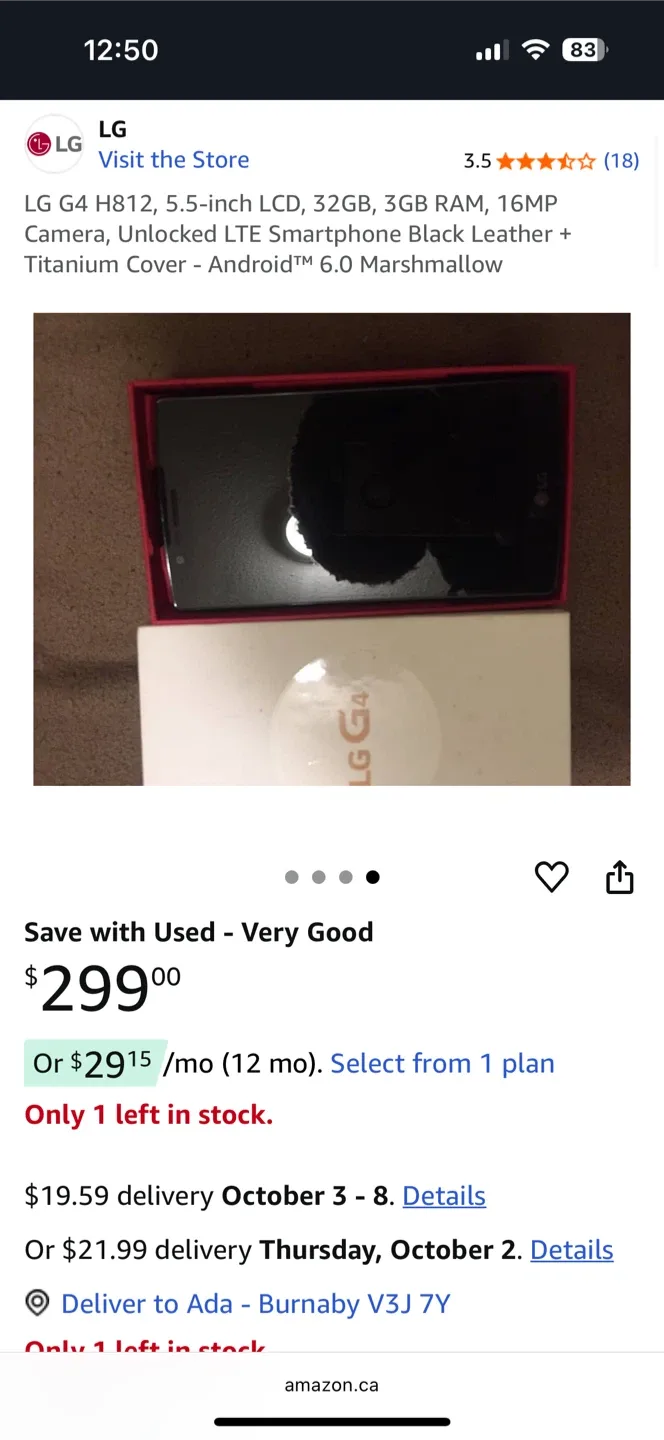 LG G4 Smartphone with Accessories (great condition) image indicator(10)