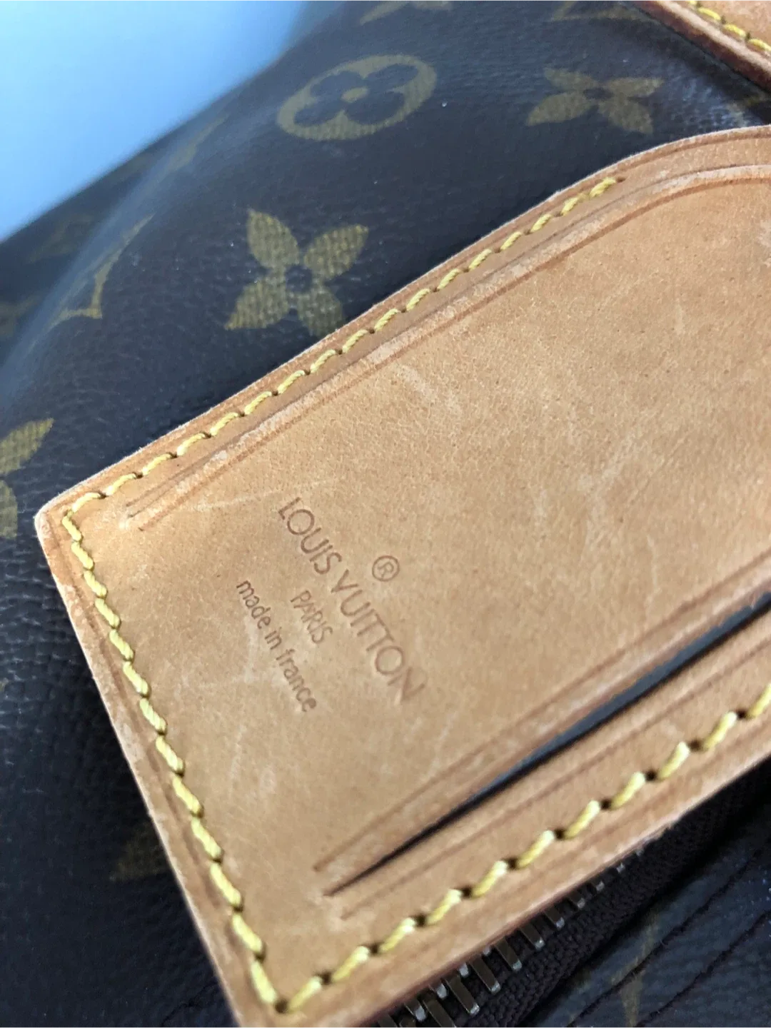 LV keepall 55 used bag image indicator(9)