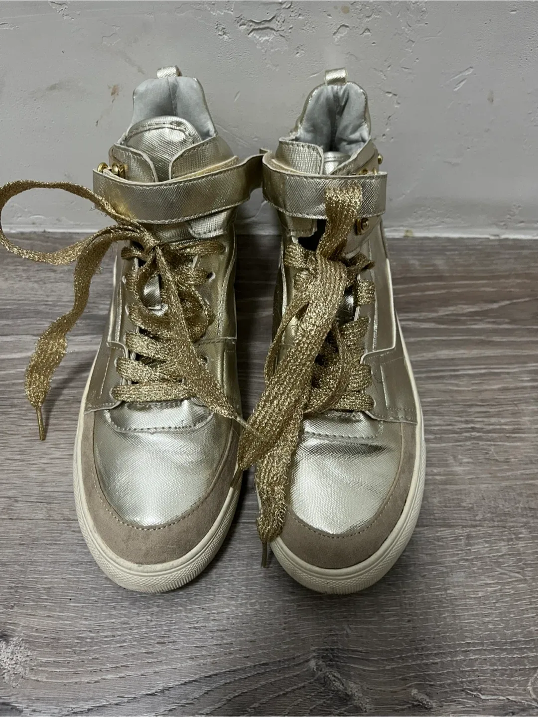 Madden Girl Gold High Top Sneakers image indicator(3)