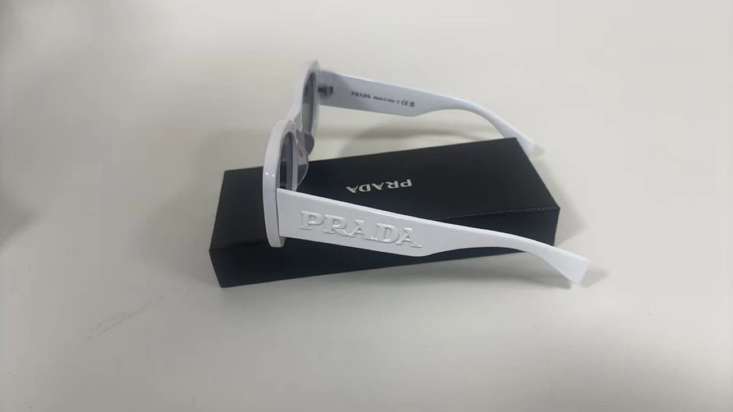 Prada White Sunglasses with Box - photo 2