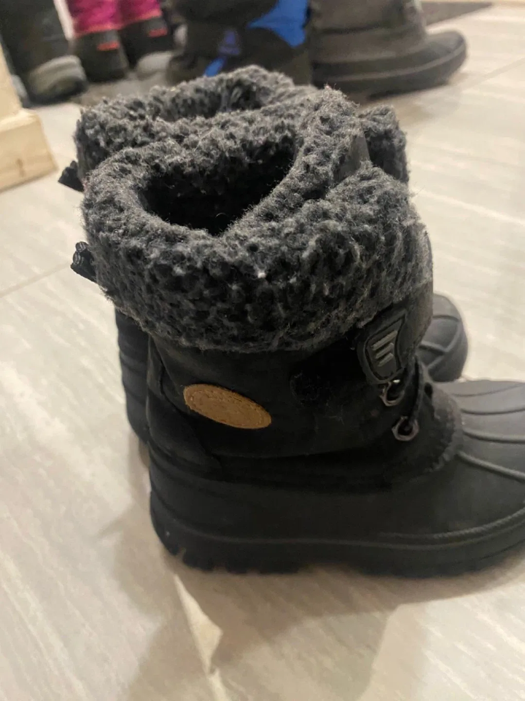 Joe fresh Black Winter Boots, Size 8 image indicator(4)