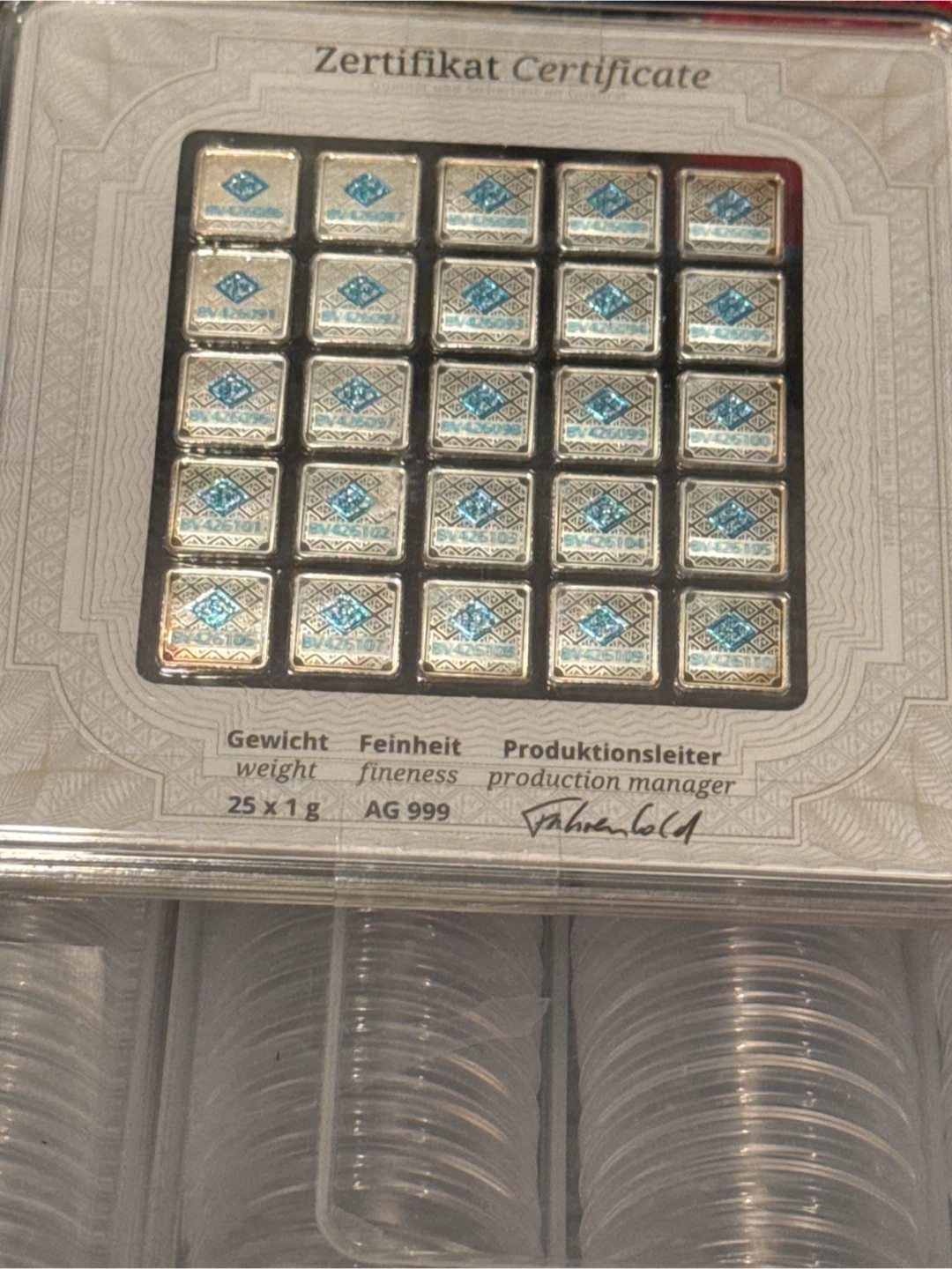 Geiger Original 25 x 1g Silver - photo 2