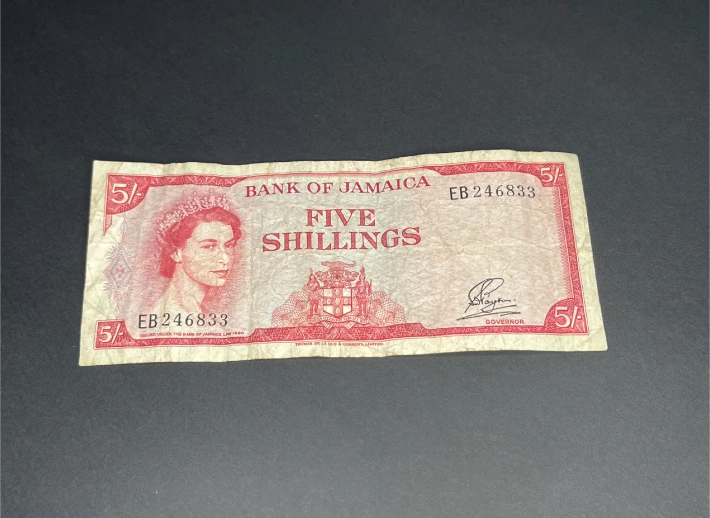 5 shillings | Jamaica - 1960 thumbnail