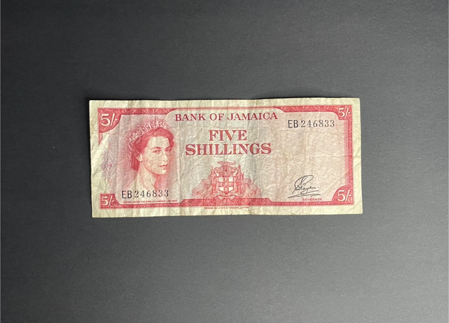 5 shillings | Jamaica - 1960 - photo 2