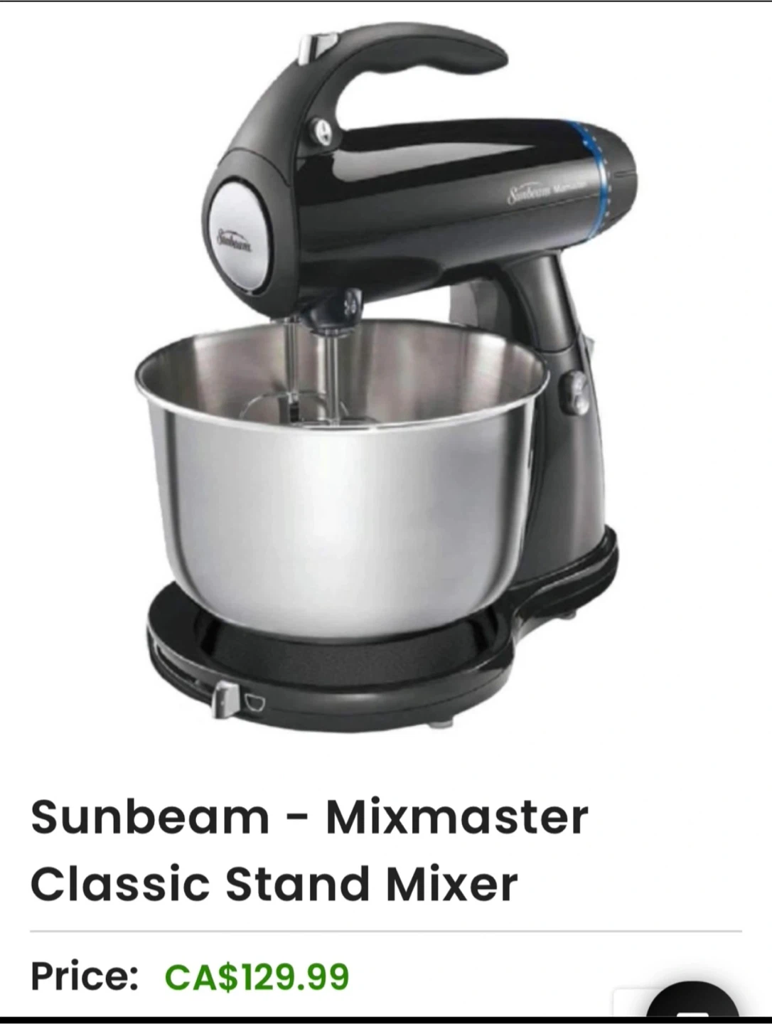 Sunbeam Mixmaster Classic Stand Mixer