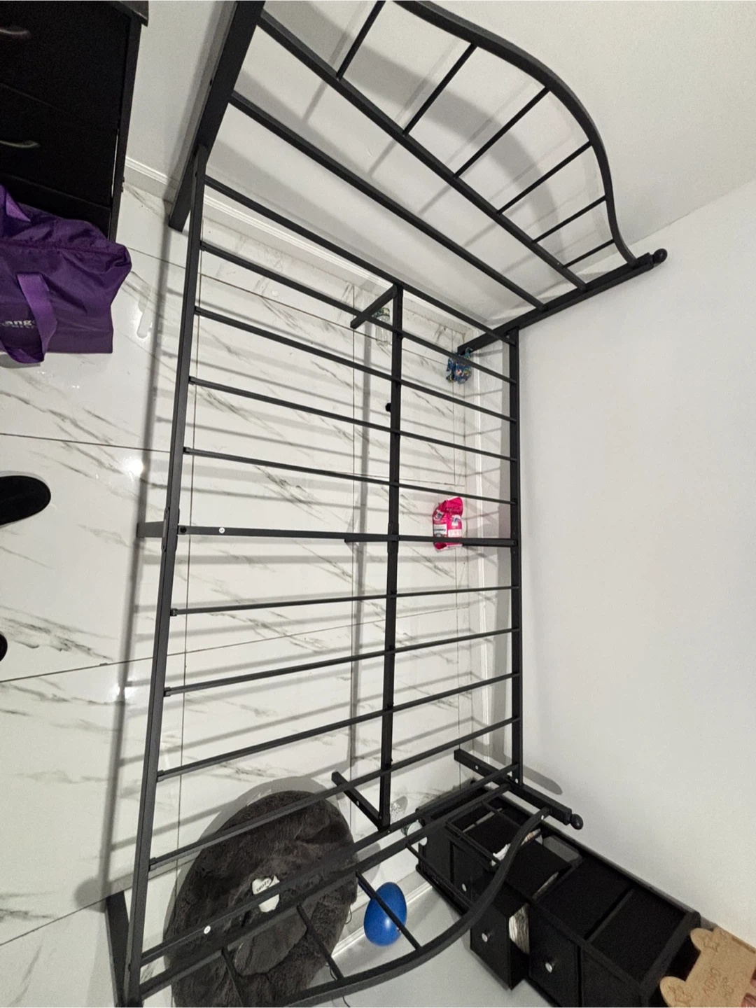 Black Metal Bed Frame - photo 2
