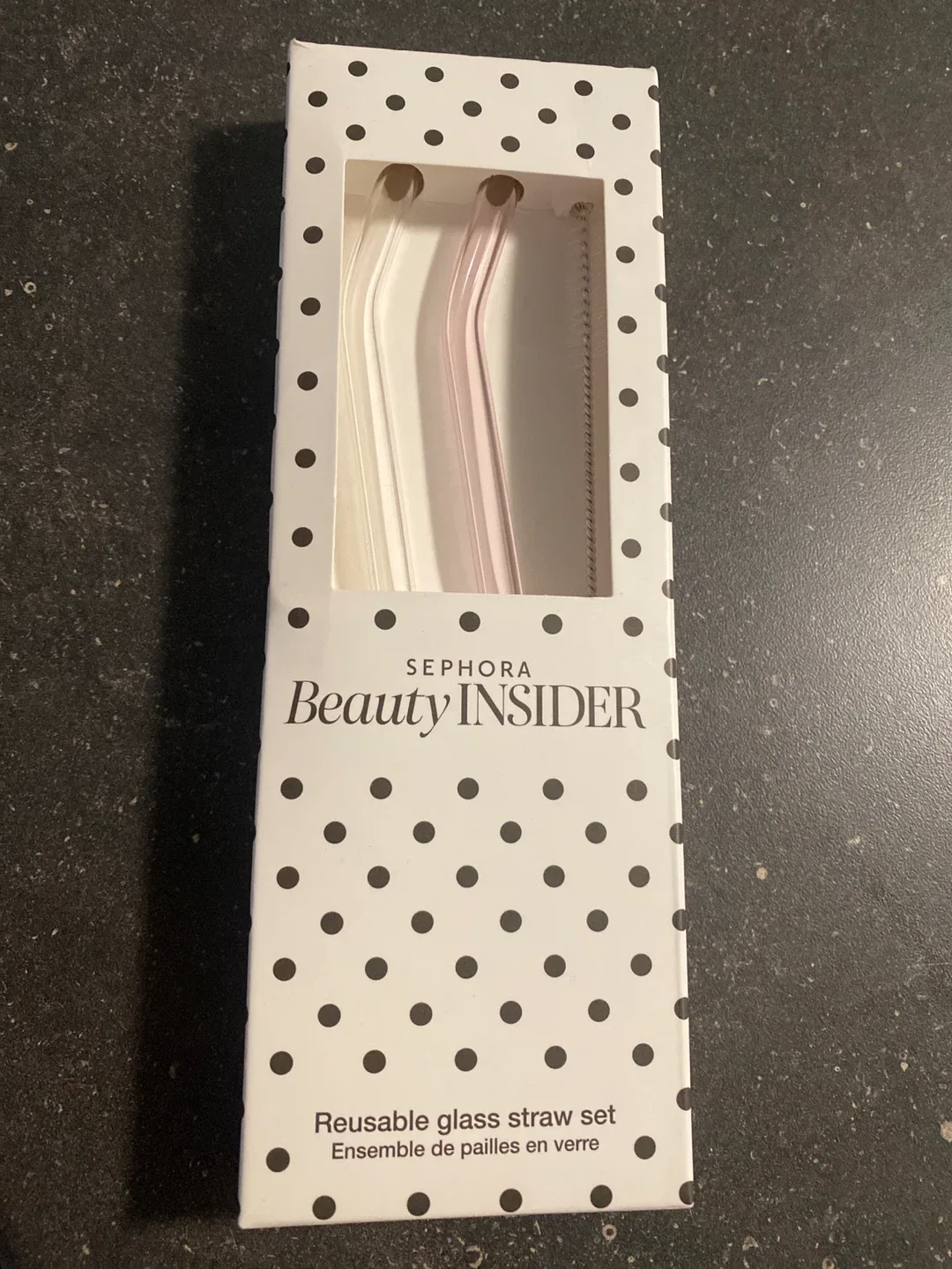 Sephora Beauty Insider Reusable Glass Straw Set - New thumbnail