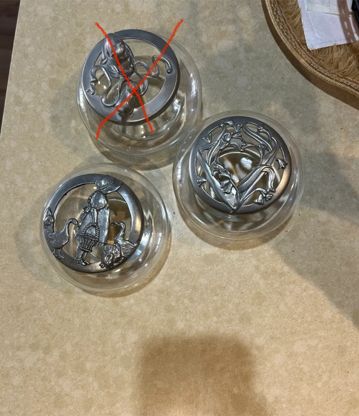 Decorative pewter potpourri Jars thumbnail