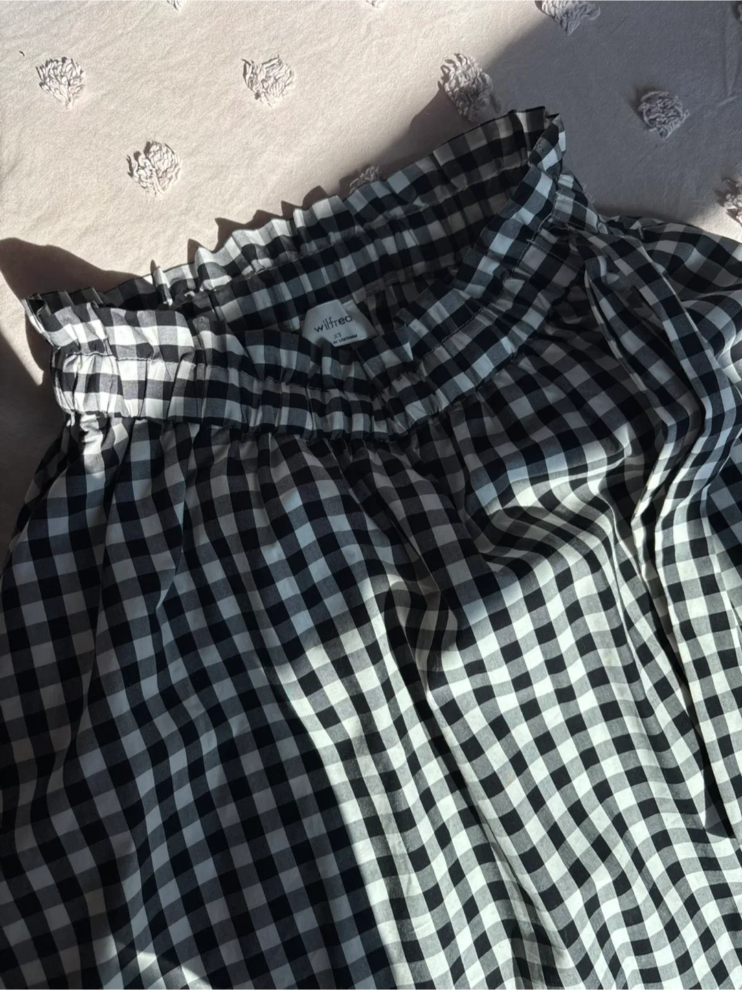 Aritzia | Wilfred Gingham Midi Skirt - Size XS image indicator(3)