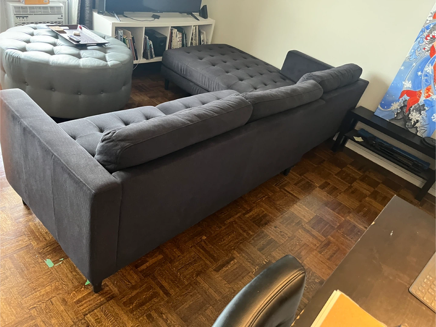 Paragon 2-Piece Sectional with Right-Facing Chaise - Charcoal - photo 3