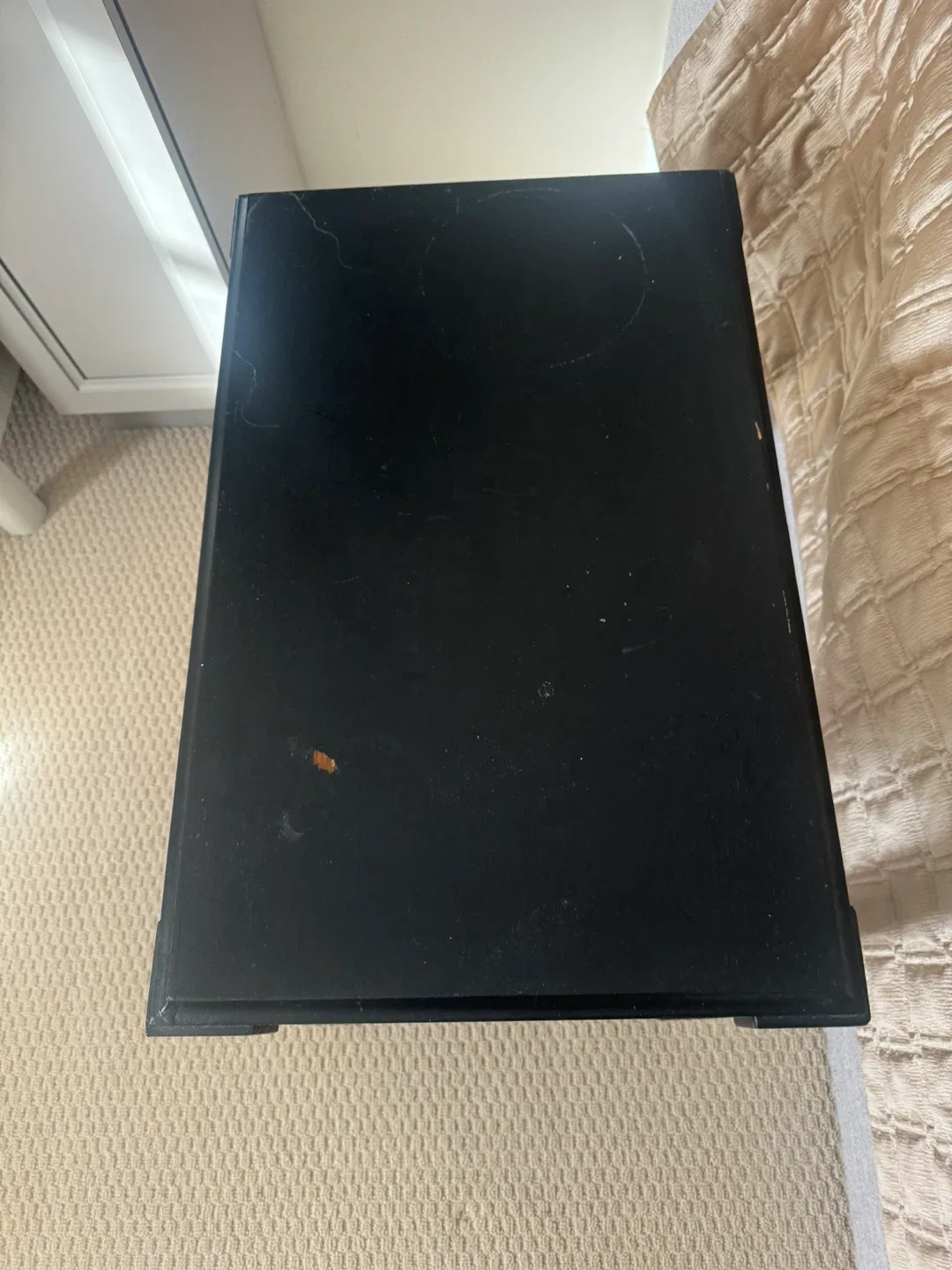 Black Wood Nightstand image indicator(3)