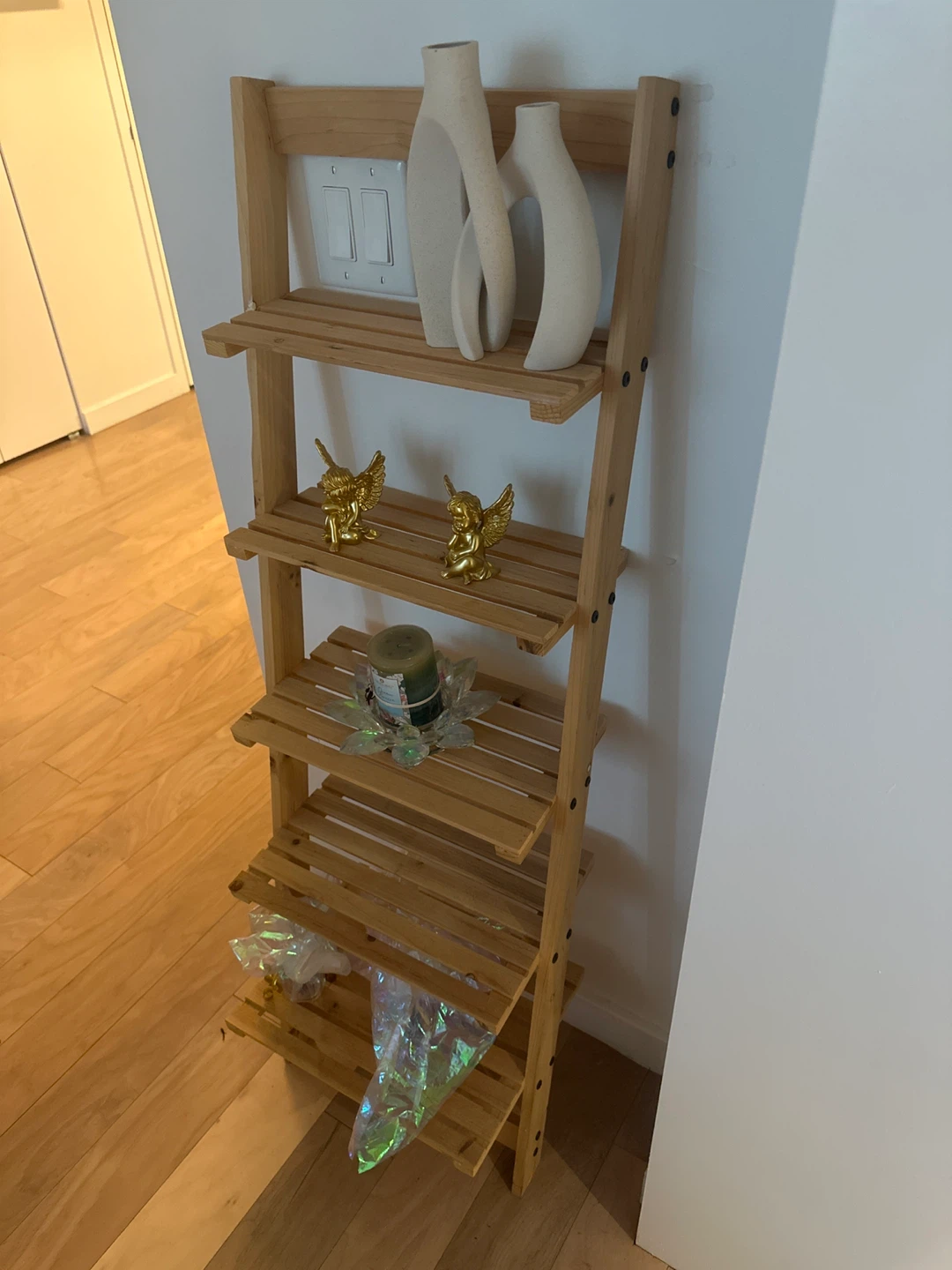 Wooden Ladder Shelf - Home Decor - photo 3