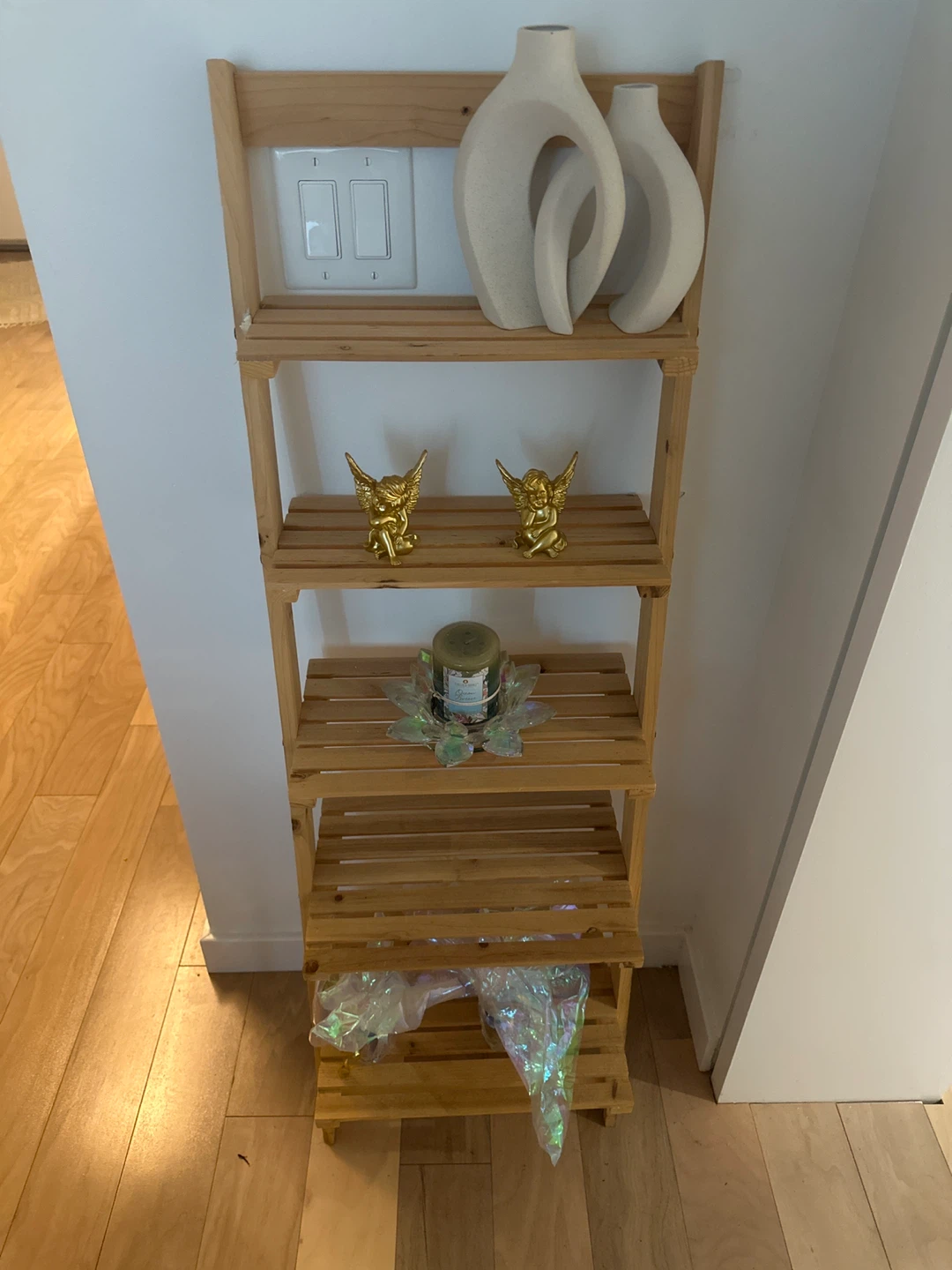 Wooden Ladder Shelf - Home Decor