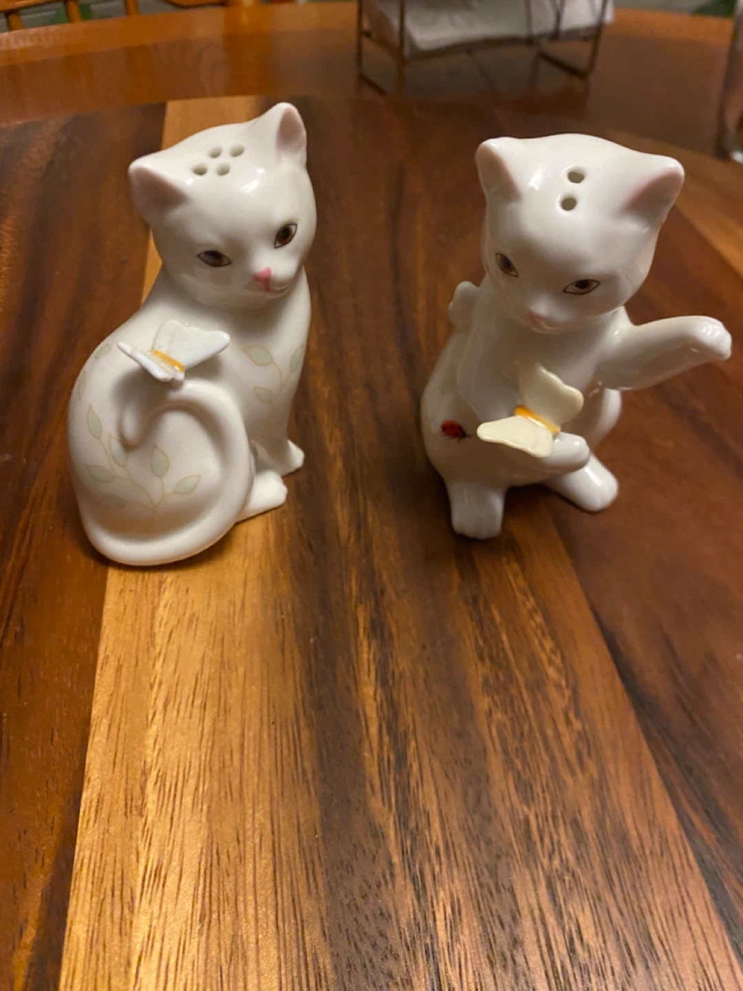 Lenox Butterfly Meadow Cat Salt & Pepper Shakers