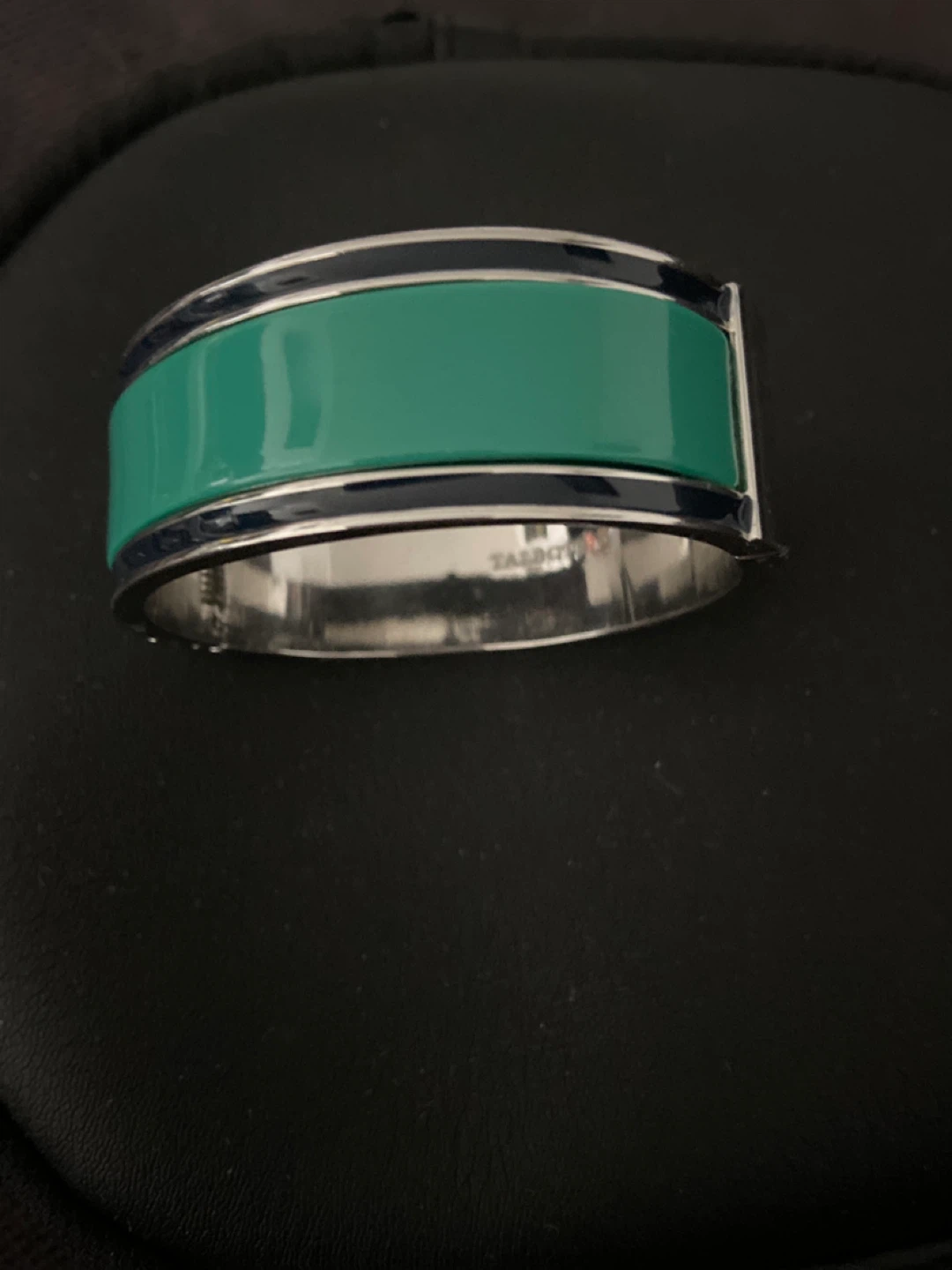 Talbots Green & Silver Bangle Bracelet - photo 2