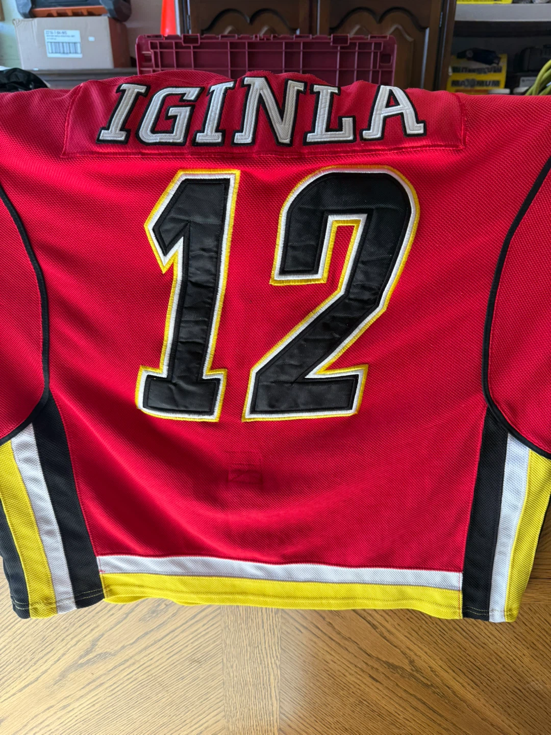 Reebok Iginla #12 Flames Jersey, Size 50 - photo 4
