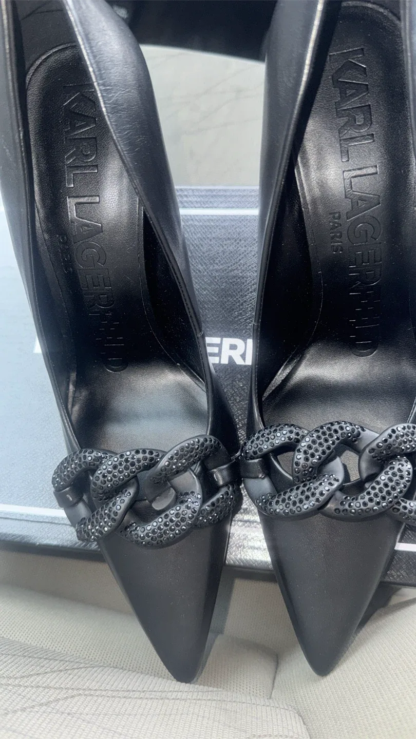 Karl Lagerfeld Black Heels image indicator(6)