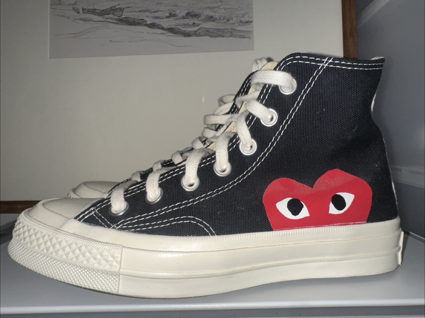Converse x Comme des Garçons PLAY High Top Sneakers