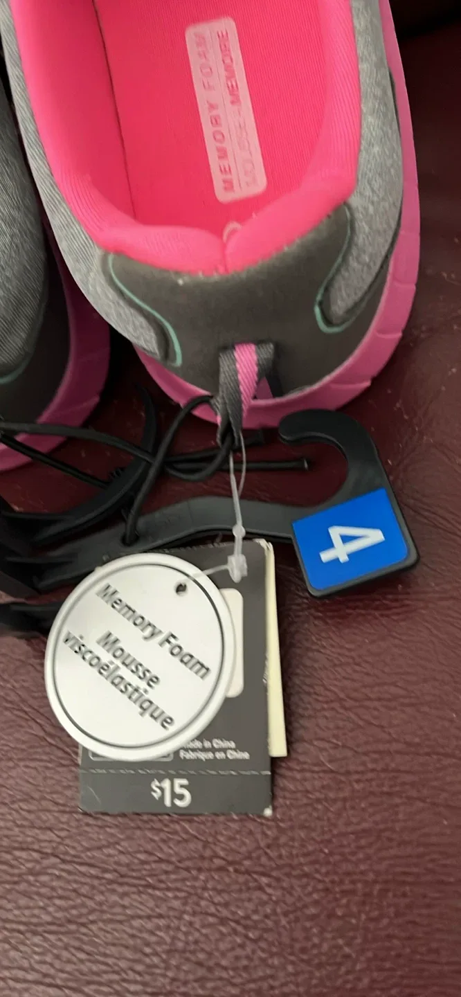 brand New Athletic Works Memory Foam Shoes - Size 4 image indicator(4)