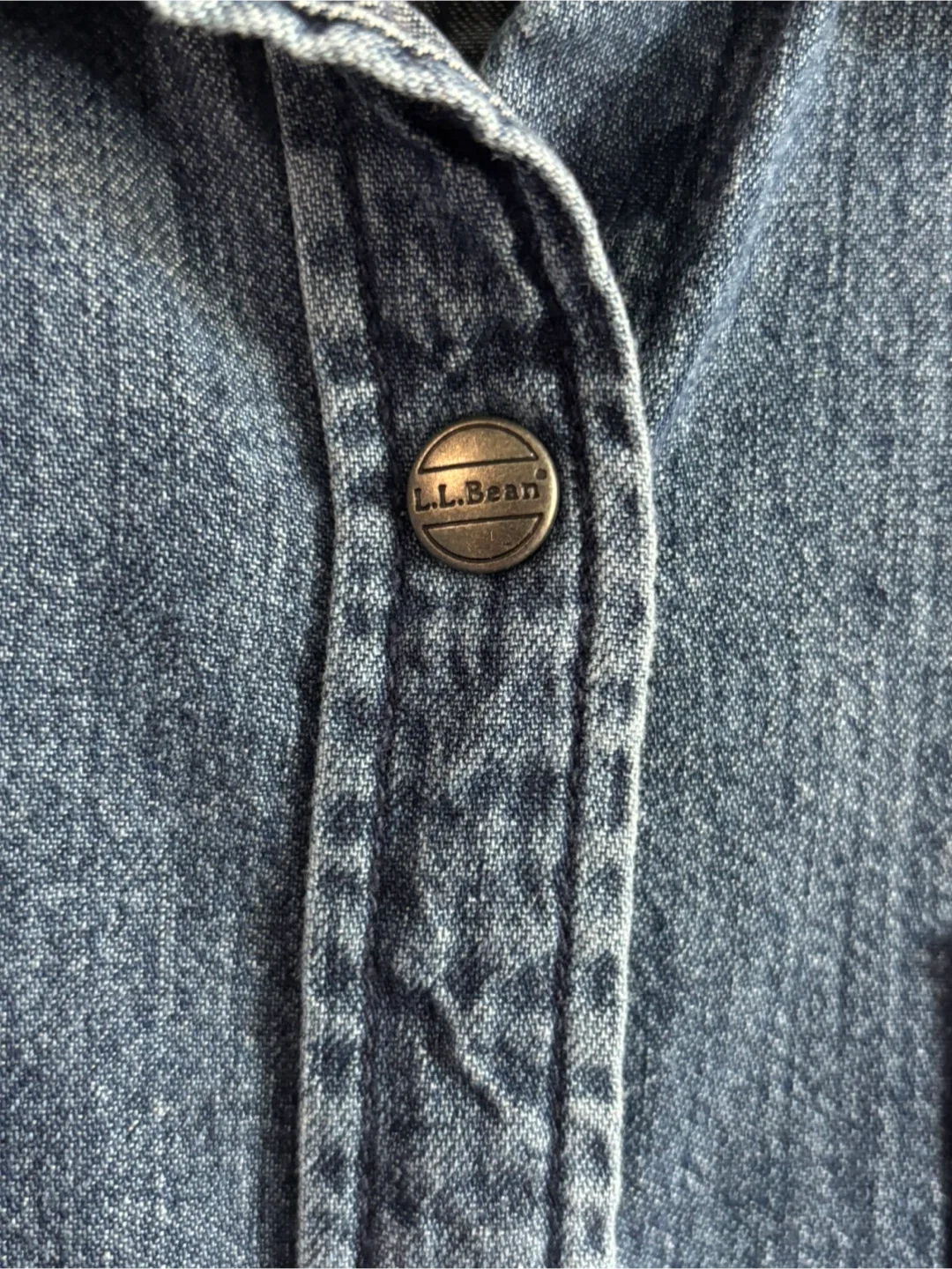 L.L.Bean Women's Denim Shirt Dress - Size 8 image indicator(3)