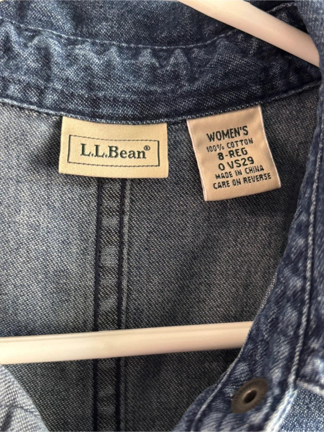 L.L.Bean Women's Denim Shirt Dress - Size 8 image indicator(4)