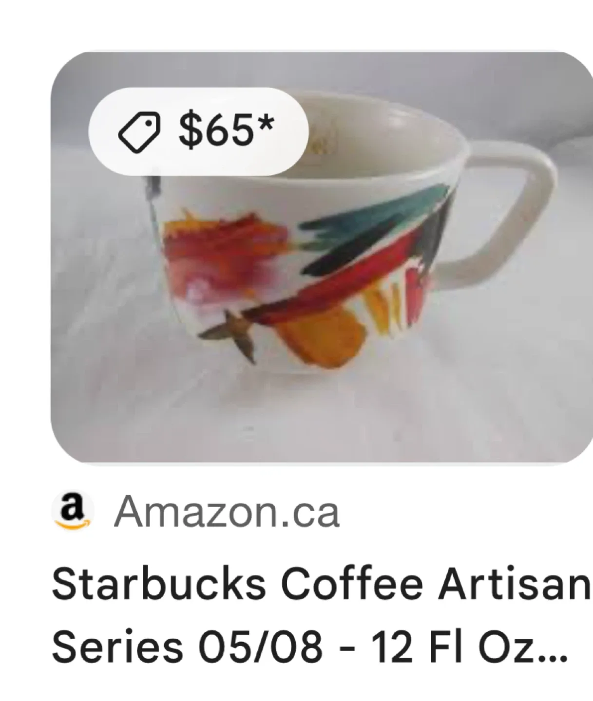 BN Starbucks Coffee Artisan Series 12 fl oz Mug image indicator(3)