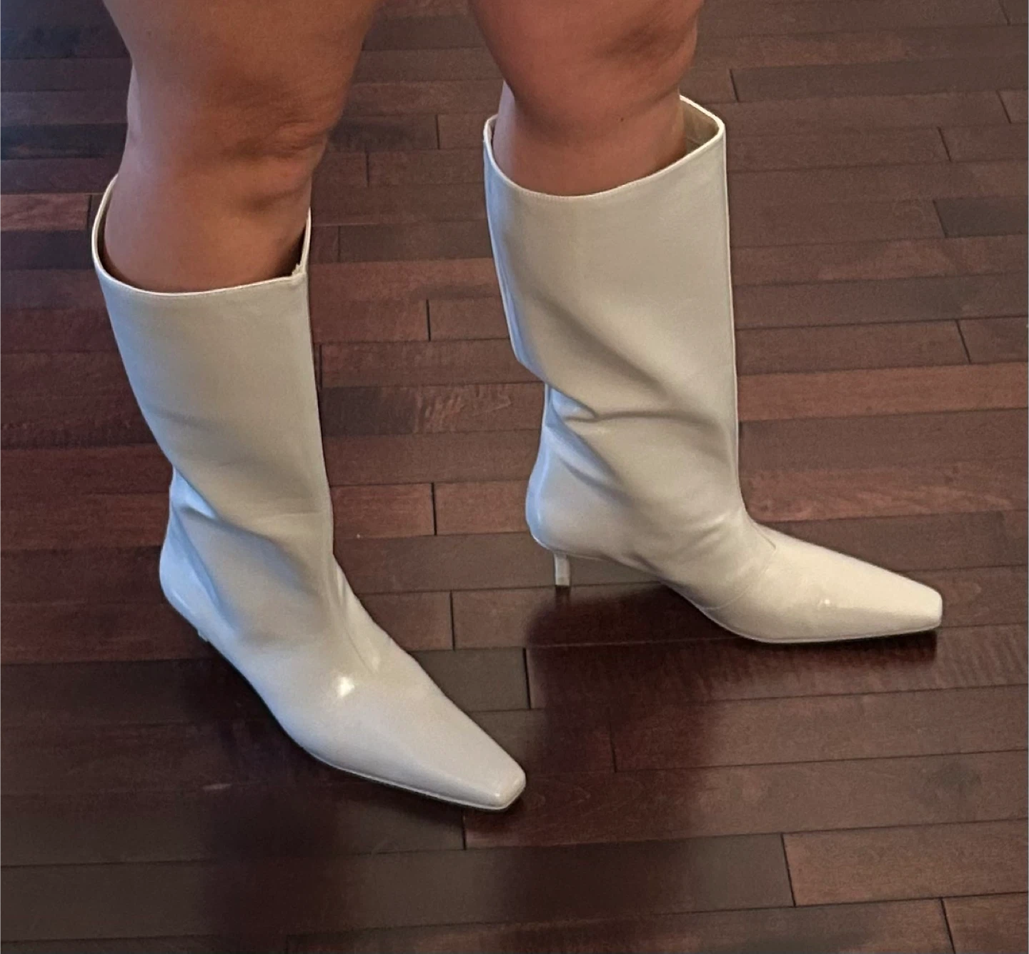 Oat+Fort brand new Off-White Knee-High Heel Boots