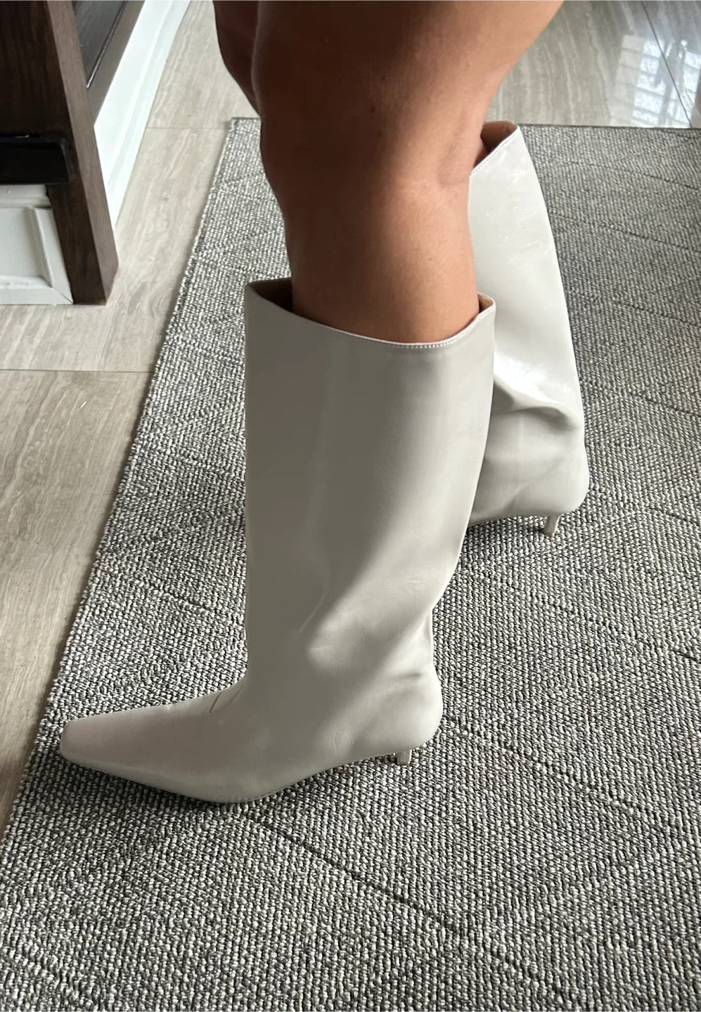 Oat+Fort brand new Off-White Knee-High Heel Boots - photo 3