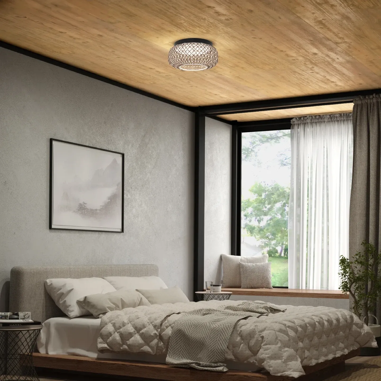 Artika Benson 15” LED flush mount light image indicator(4)