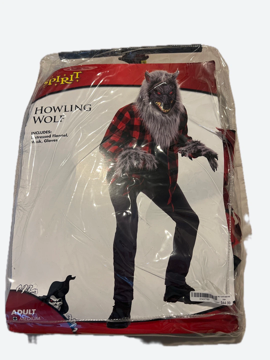 Spirit Halloween Howling Wolf Adult Costume - Medium