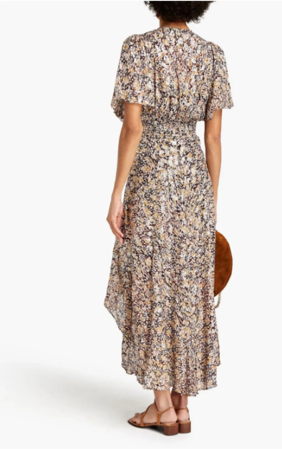 Maje Floral Print Midi Dress - Size 36 New with Tags thumbnail