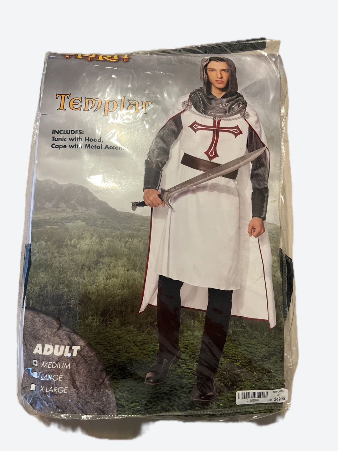 Spirit Halloween Templar Costume - Adult Medium
