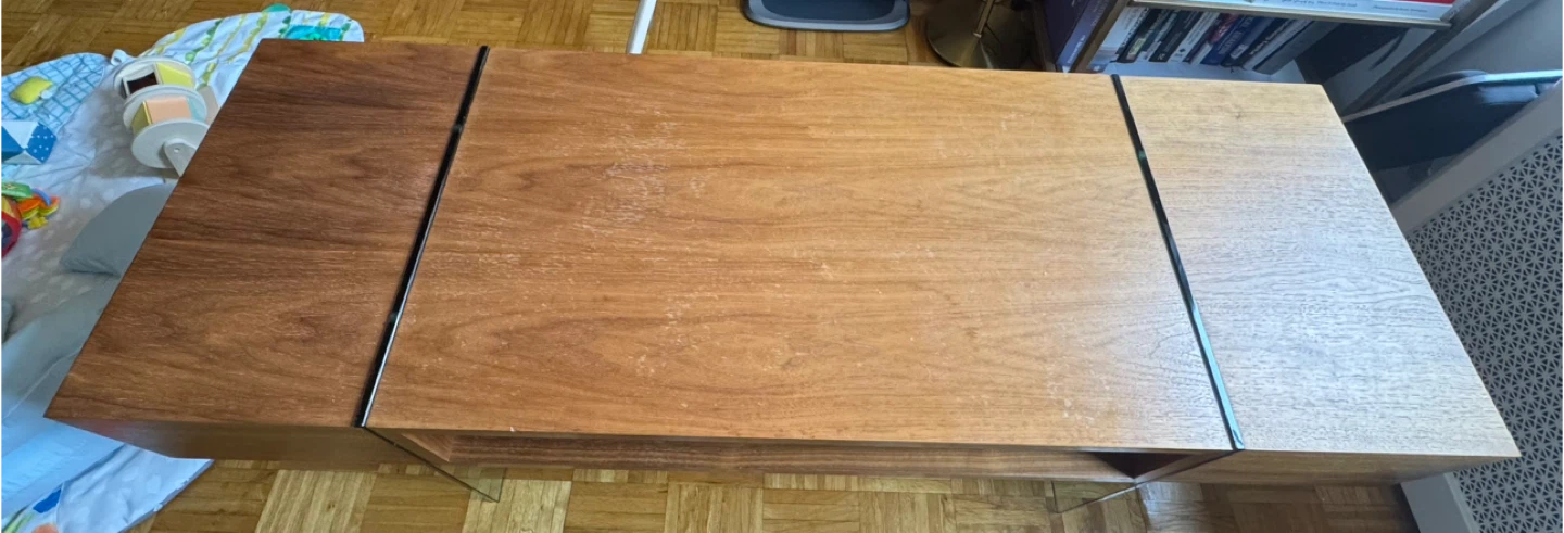 Wood Coffee Table with Storage - photo 2