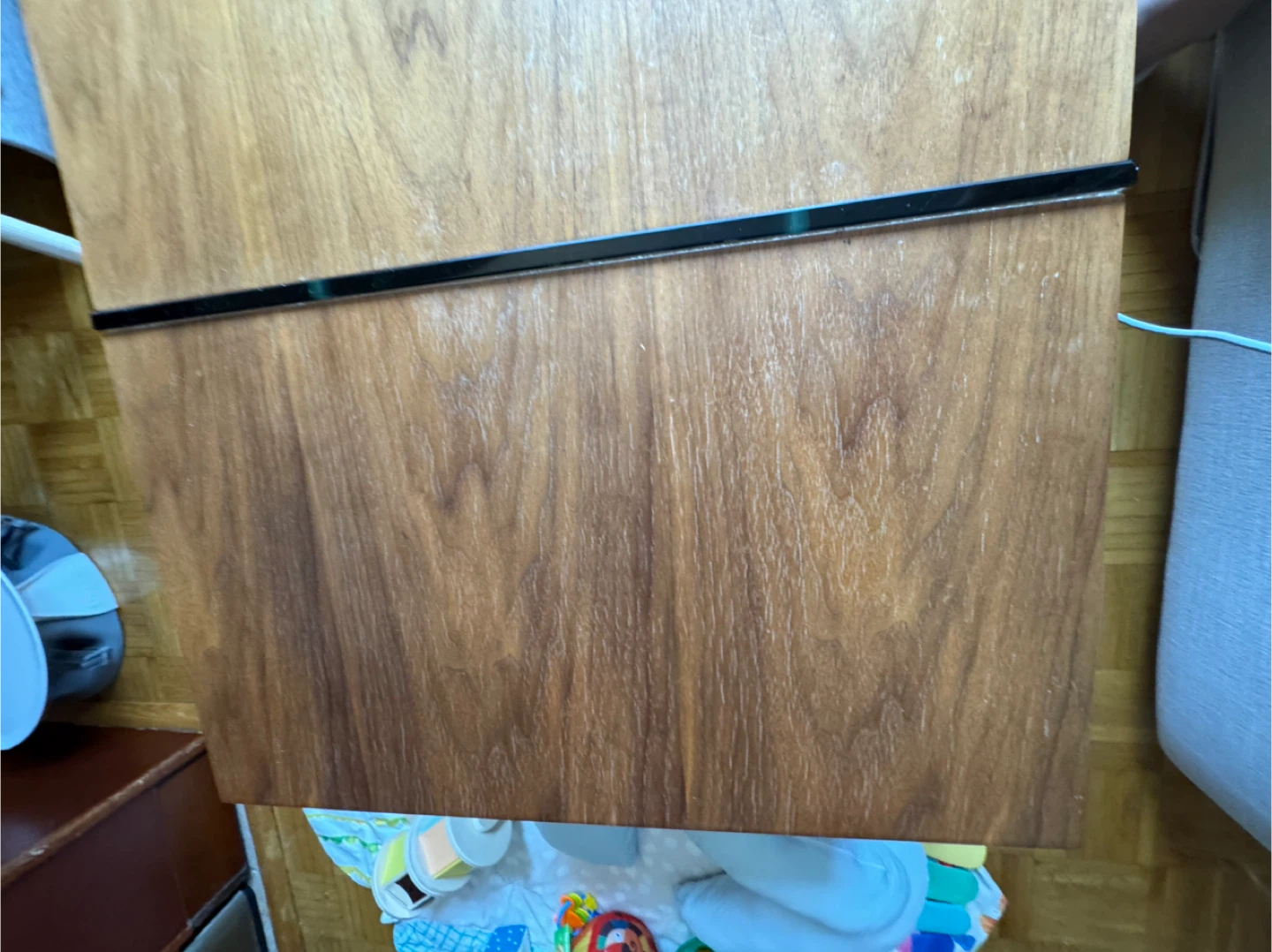 Wood Coffee Table with Storage - photo 5