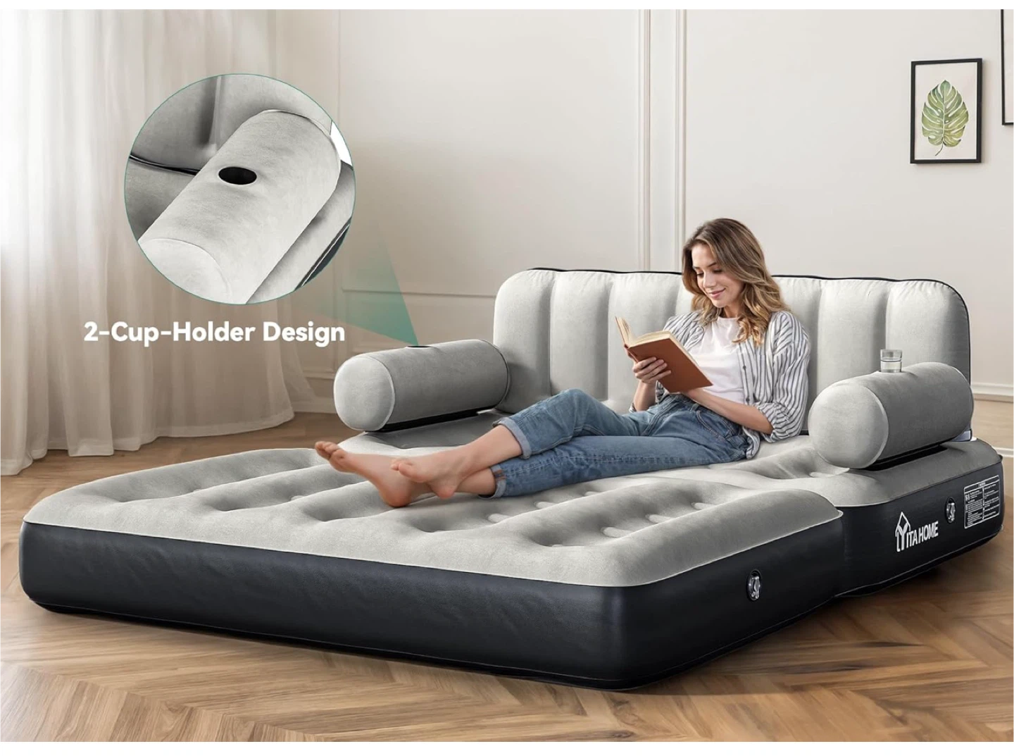 YItaHome Inflatable Sofa Bed - Queen size. New! - photo 3
