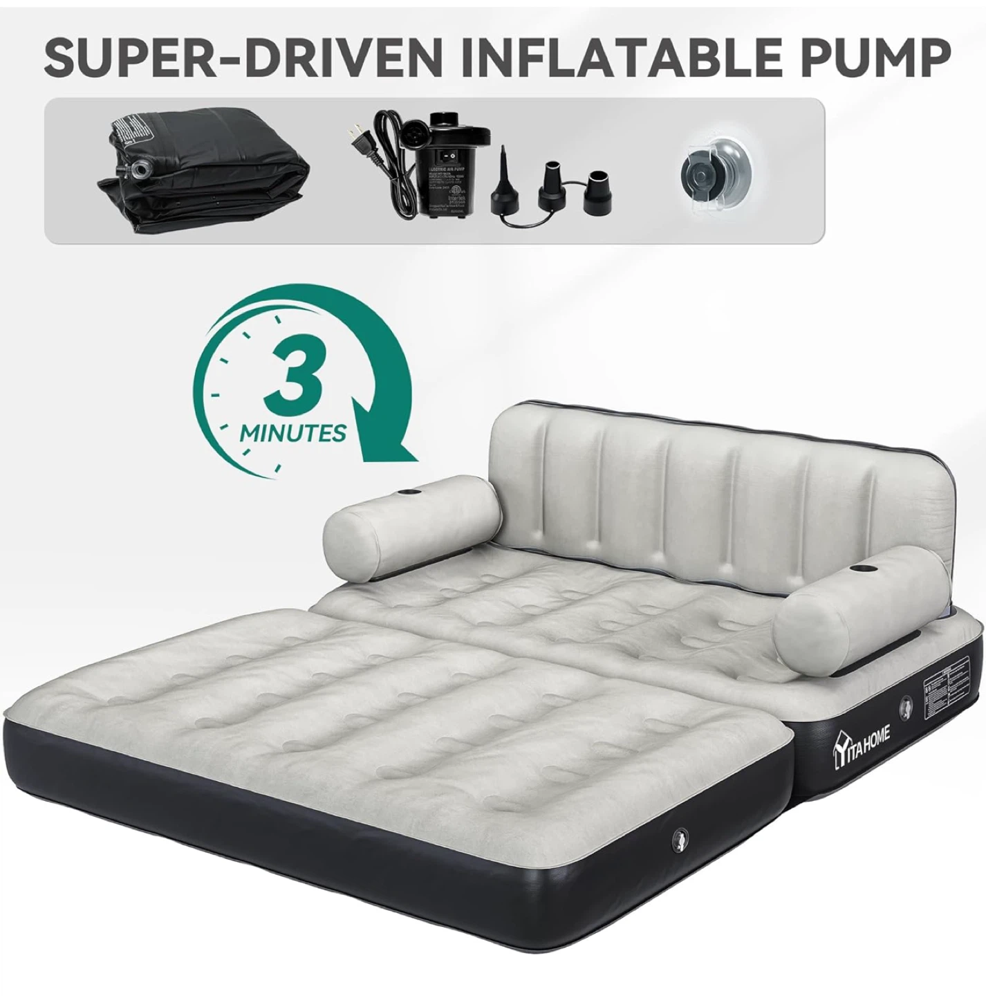 YItaHome Inflatable Sofa Bed - Queen size. New! - photo 5