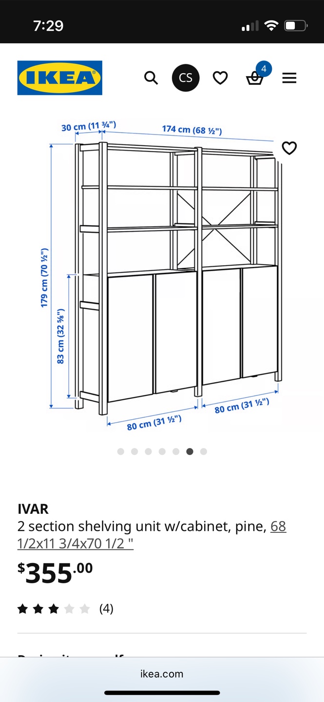 IKEA Ivar Cabinet Bookshelf - photo 4