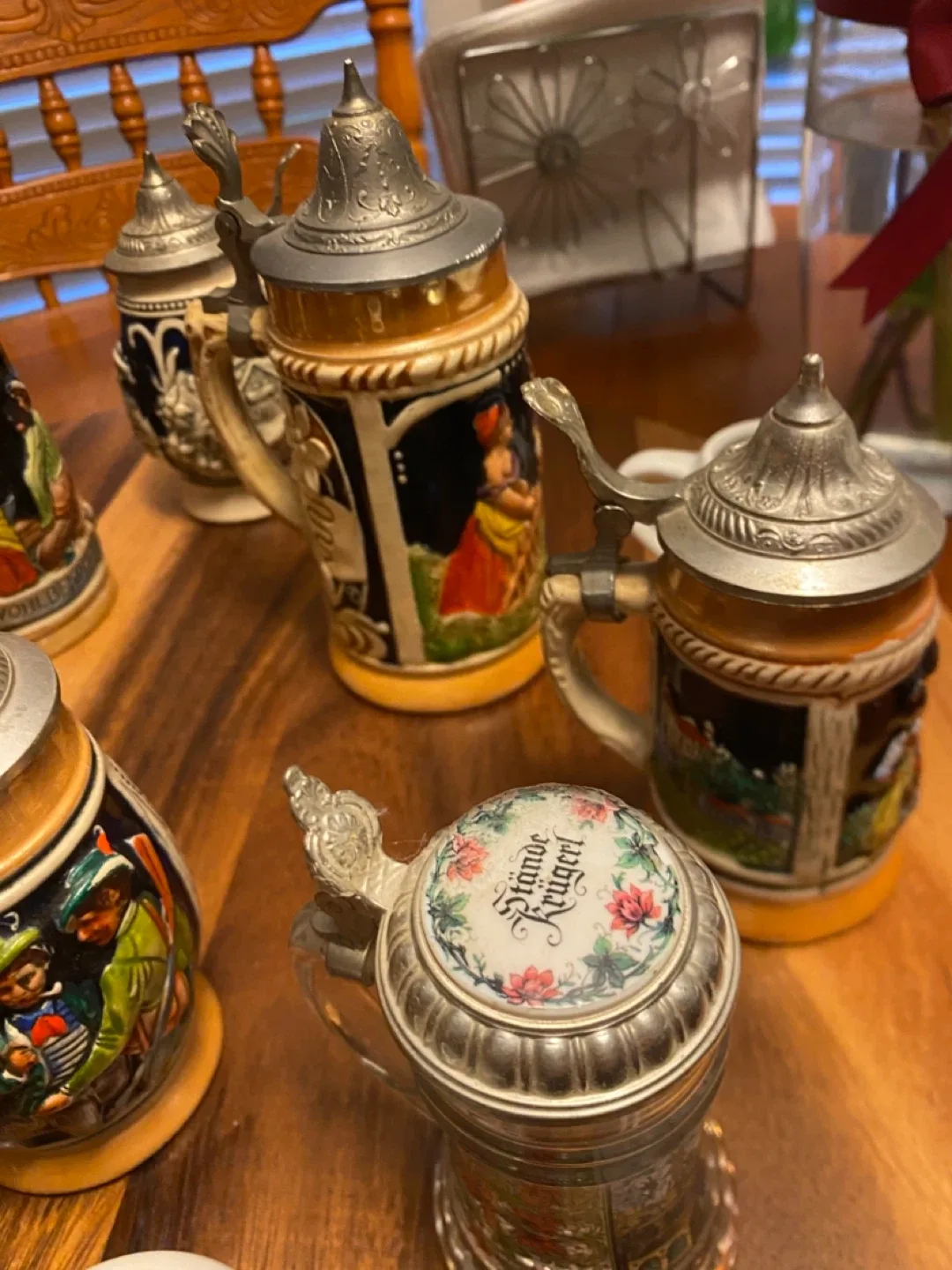 Vintage German Beer Stein Miniature Collection image indicator(2)