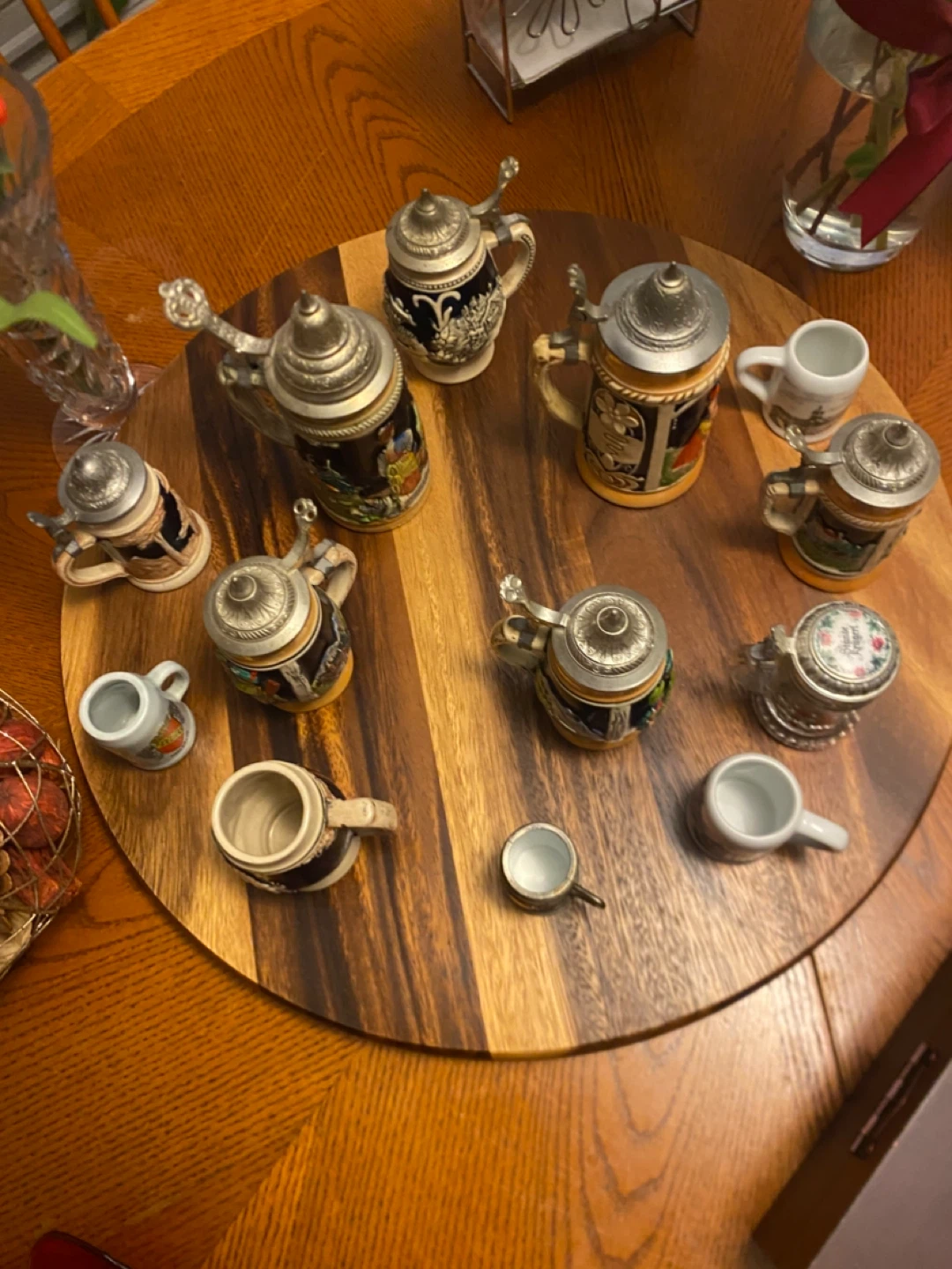 Vintage German Beer Stein Miniature Collection